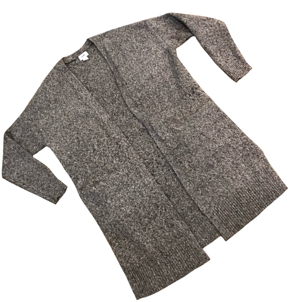 Old Navy Long Cardigan, pockets, gray, size L